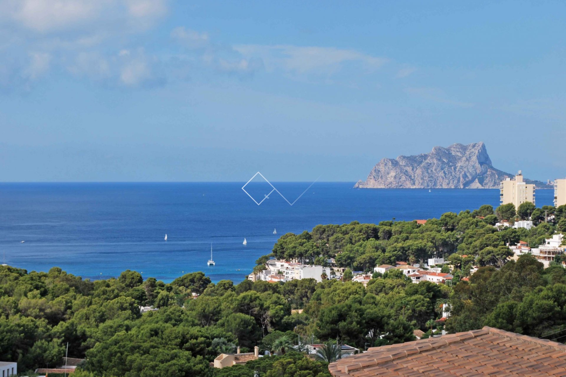 zeezicht peñon calpe - Mediterrane zeezicht villa El Portet Moraira