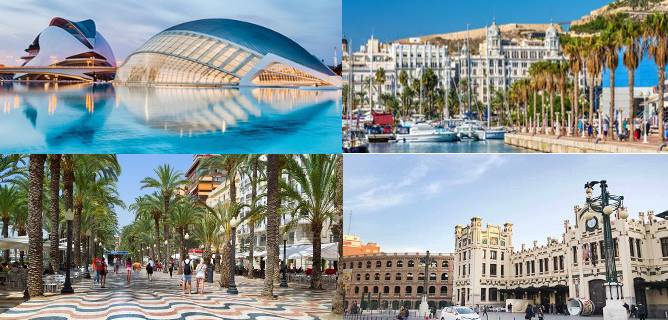 Valencia en Alicante nummer 1 en 2 in Top 10 van favoriete expat-steden