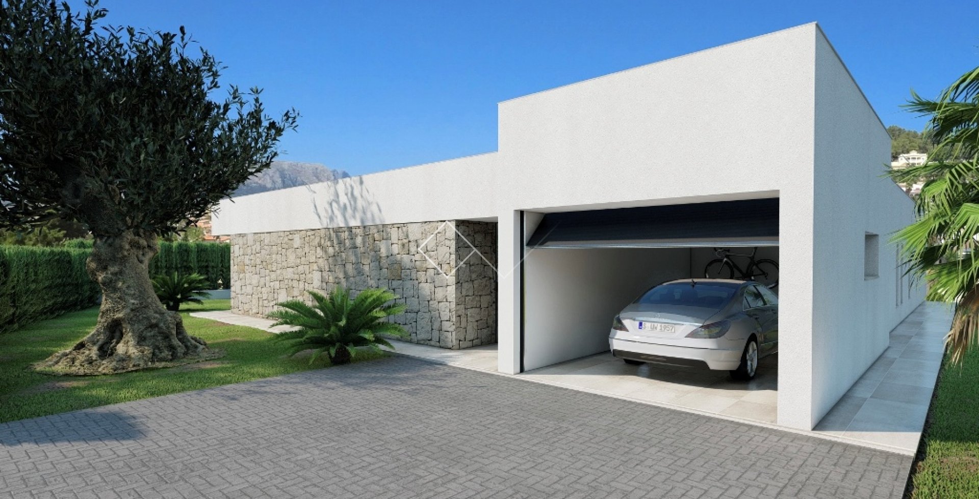 garage - Moderne stijl villa te koop in Calpe, Gran Sol