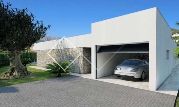 garage - Villa de style moderne à vendre à Calpe, Gran Sol