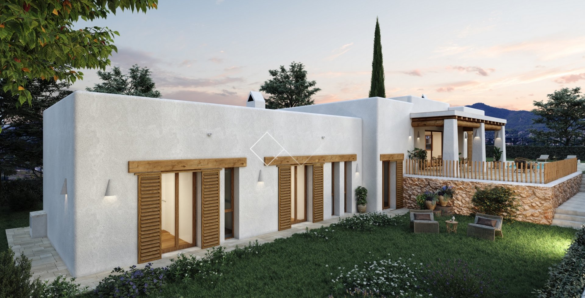 Erdgeschoss - Projekt für Ibiza-Villa in Javea zu verkaufen