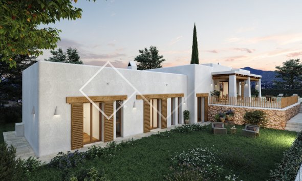 one level - Project for Ibiza villa in Javea for sale