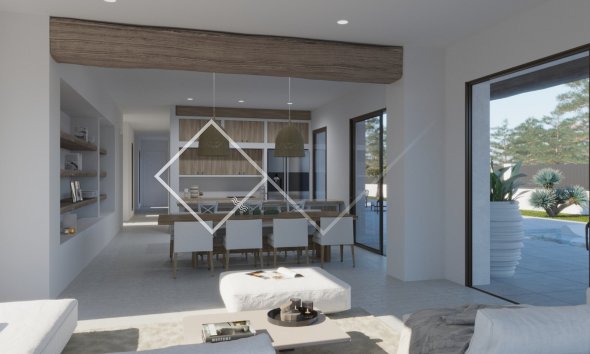 drinnen - Stilvolle Neubau-Villa zu verkaufen in Javea, Valsol