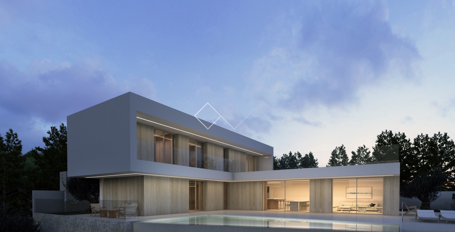 Projekt mit Lizenz für moderne Villa zu verkaufen in Benissa, La Fustera