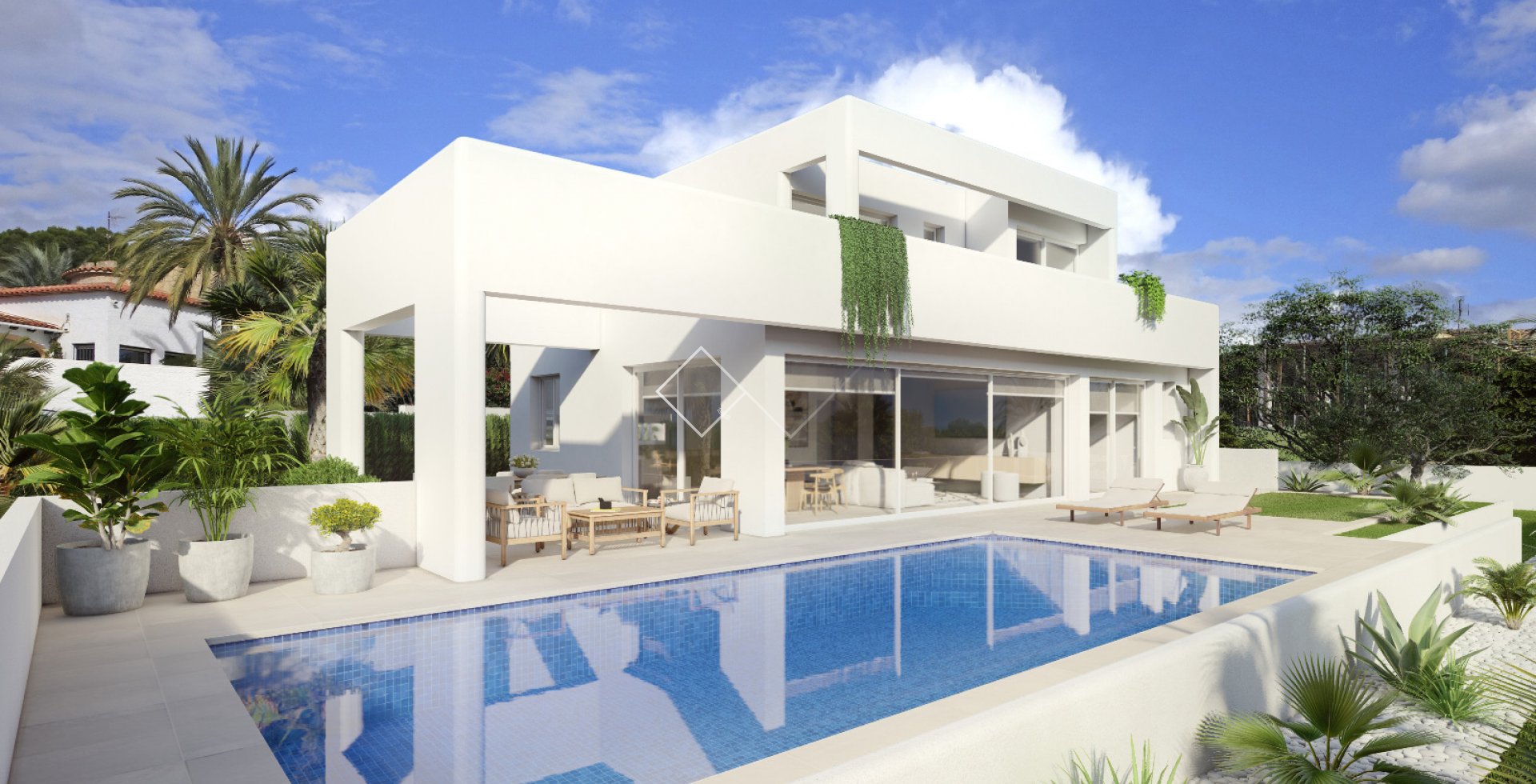 Belle villa moderne avec vue sur la mer à vendre à Benissa