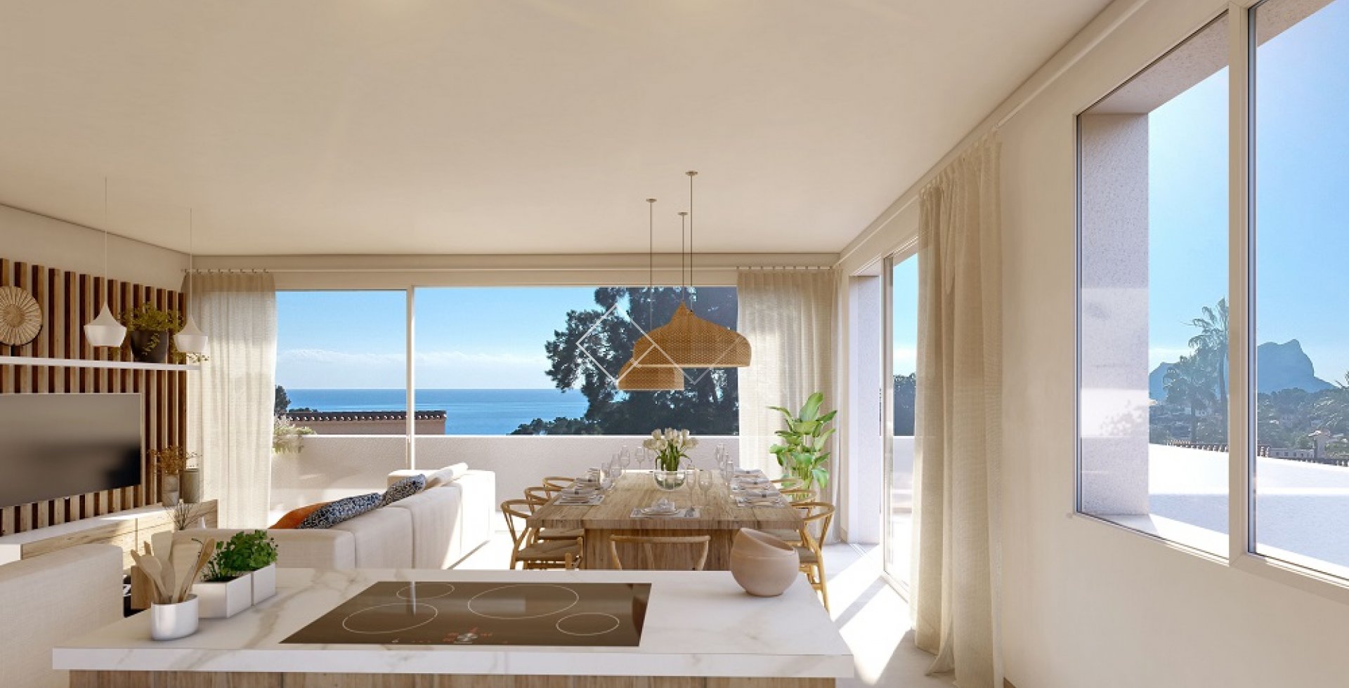 sea views - Brand new sea view villa for sale in Benissa - Ready summer 2023