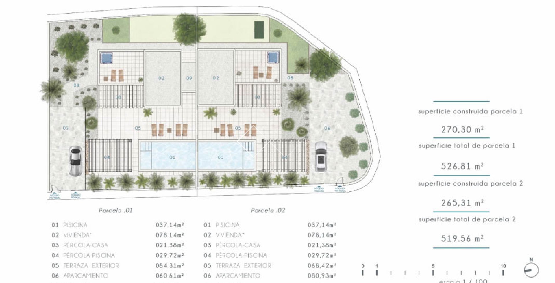 Resale - Semi-detached - Moraira - La Piñada