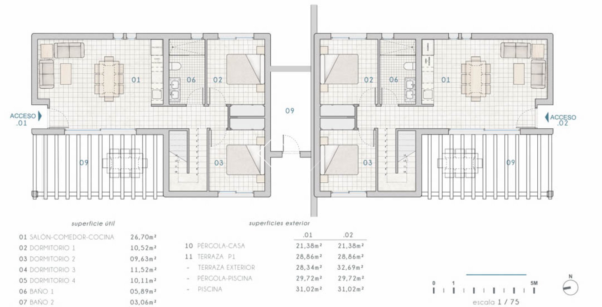 Resale - Semi-detached - Moraira - La Piñada