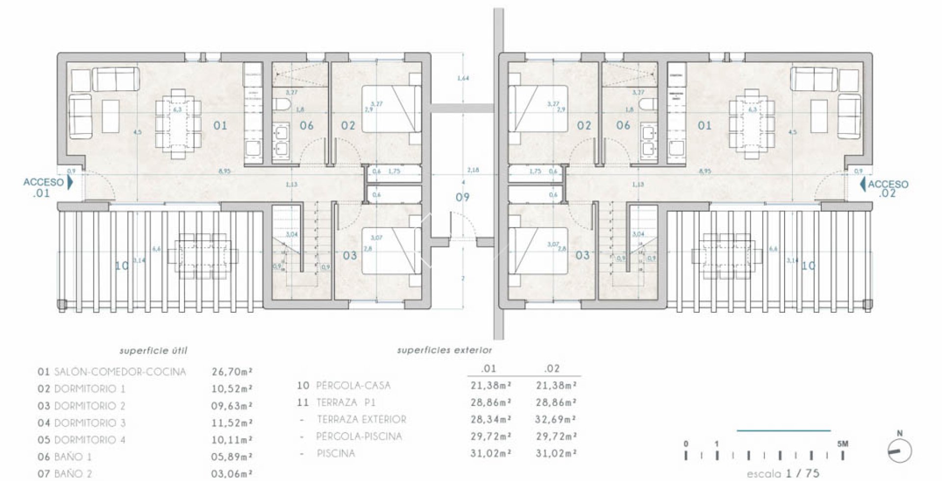 Resale - Semi-detached - Moraira - La Piñada