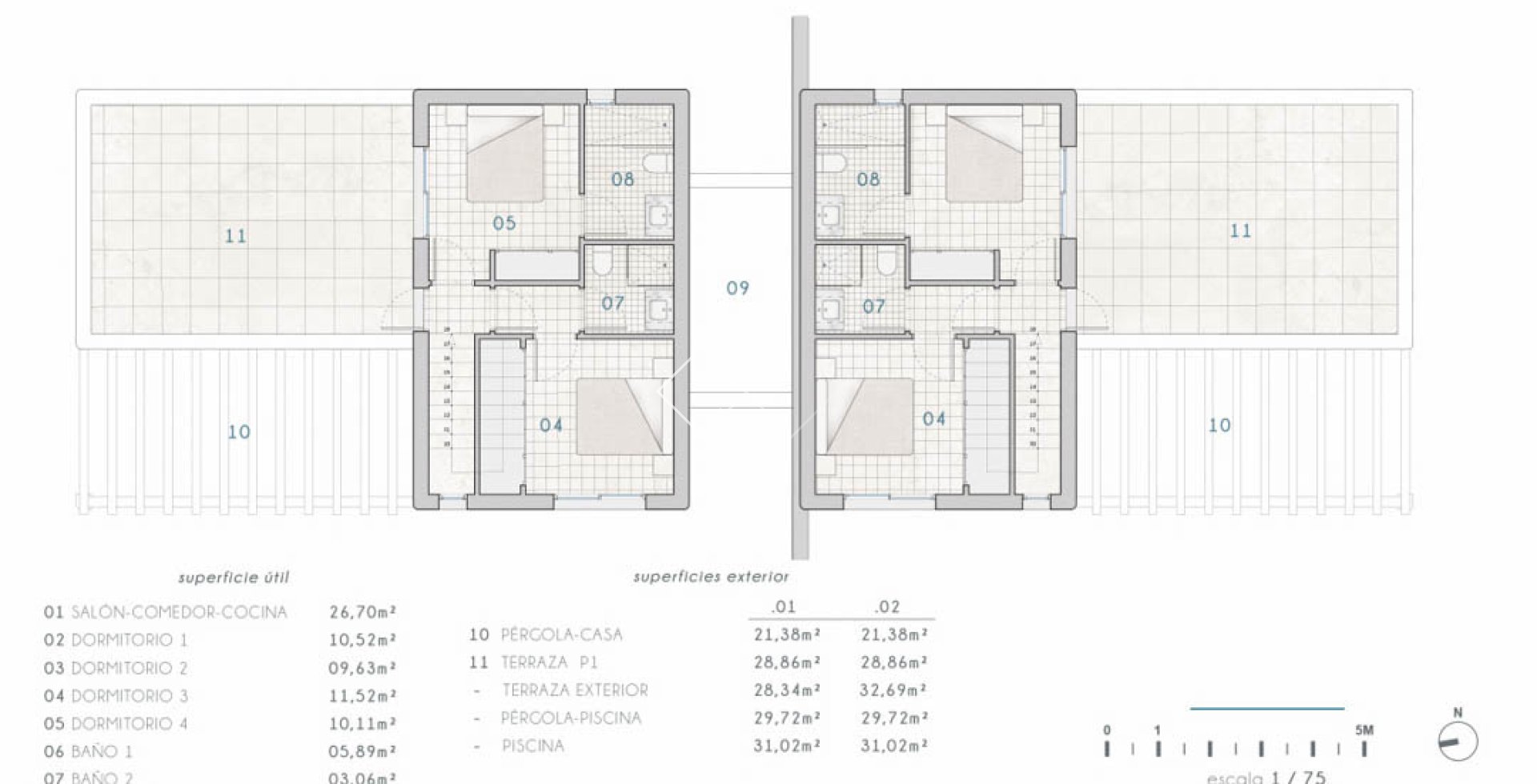 Resale - Semi-detached - Moraira - La Piñada