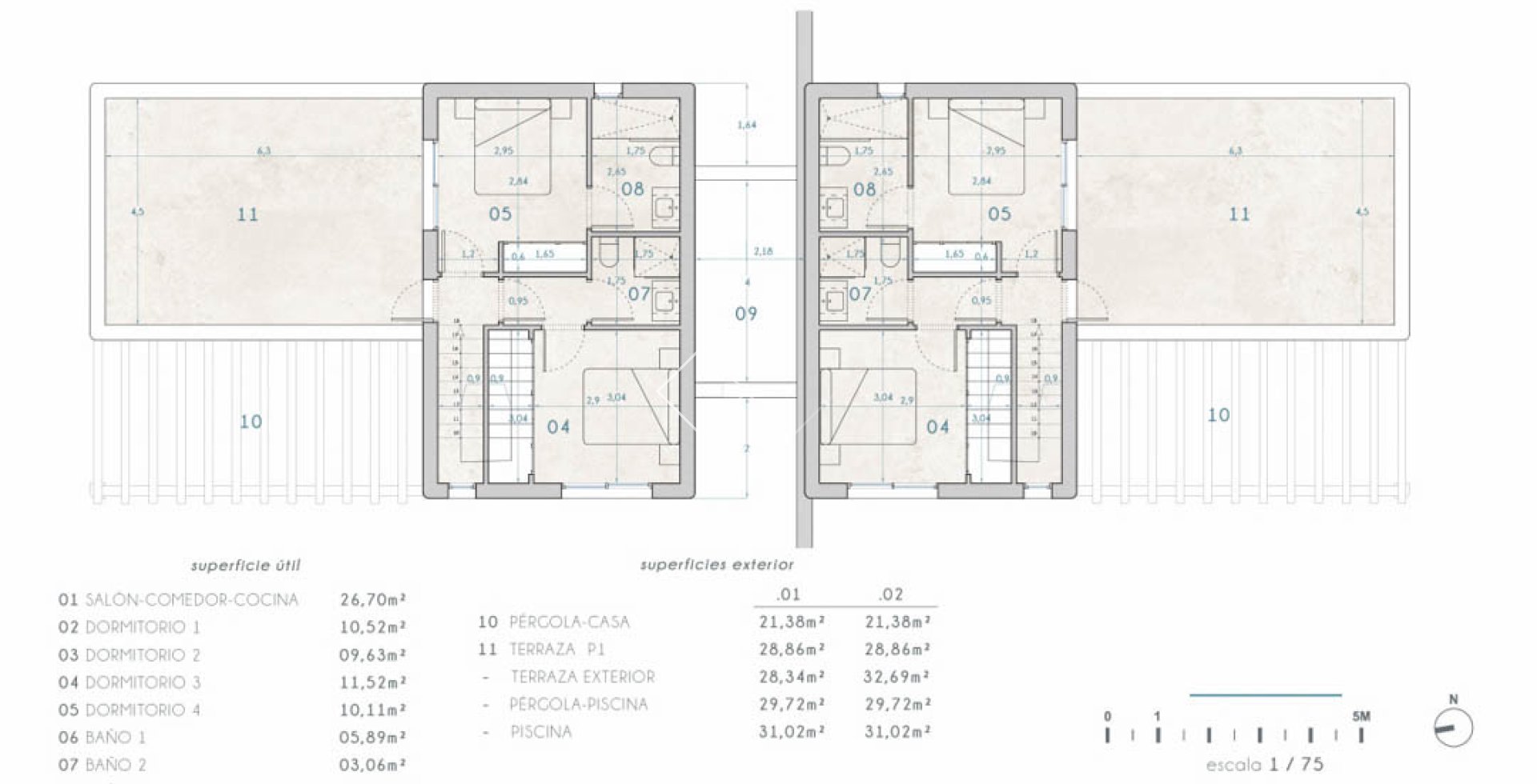 Resale - Semi-detached - Moraira - La Piñada