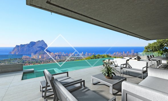 vue sur la mer - Villa au design moderne à Jazmines, Benitachell