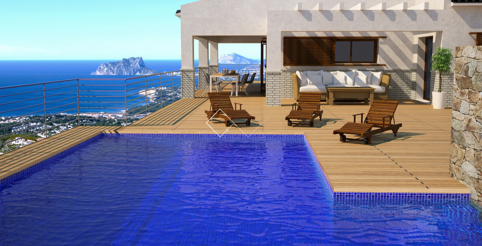 pool and sea views - Majestic villa with superb sea views, Benitachell
