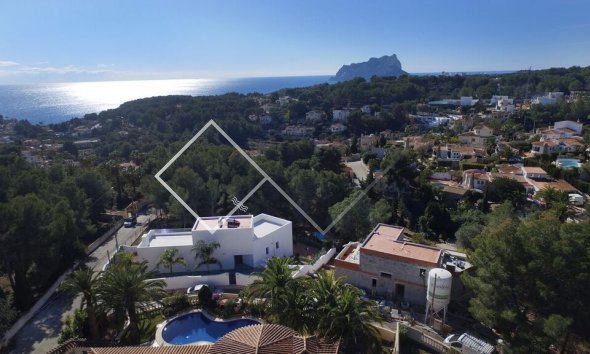 New build villa, modern style, situated in Benissa, Urb. Buena vista, with fantastic views to the Peñon Ifach