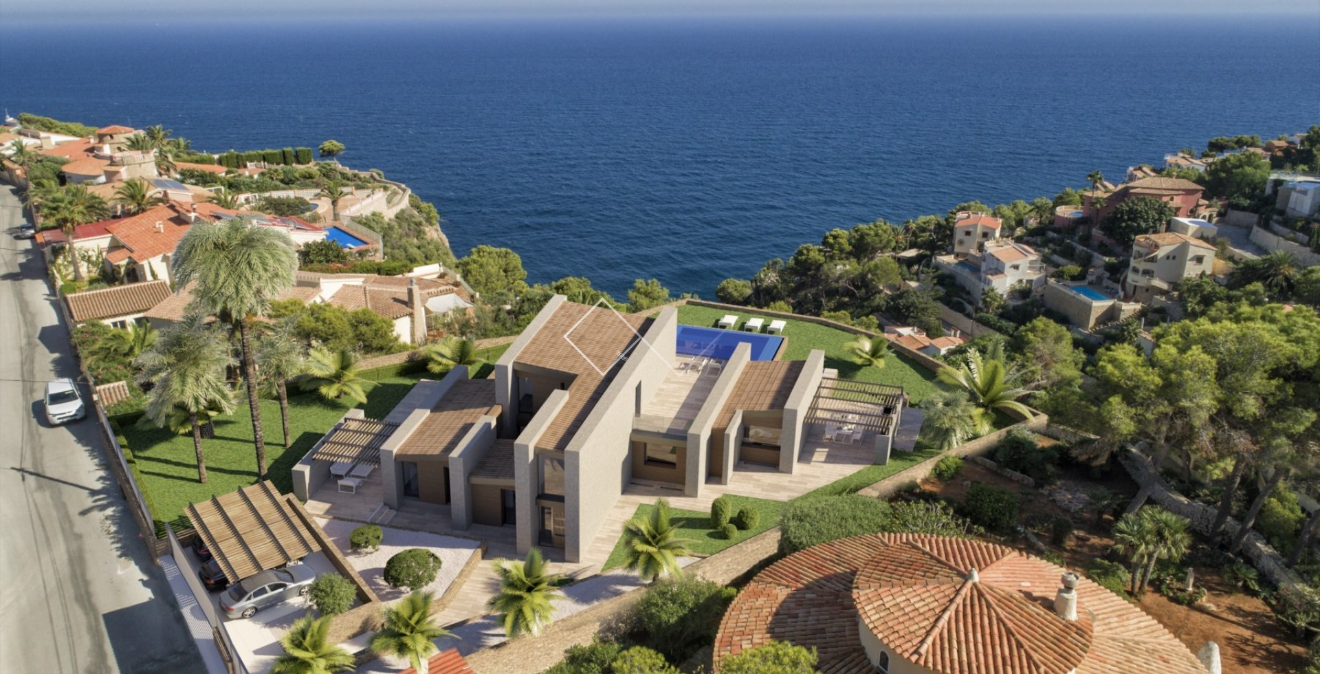 sea views - Finished project. Luxurious sea view villa in Javea