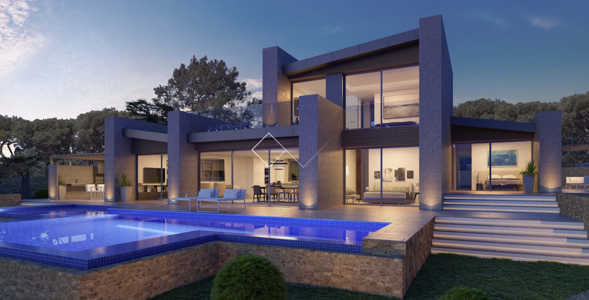 Finished project. Luxurious sea view villa in Javea
