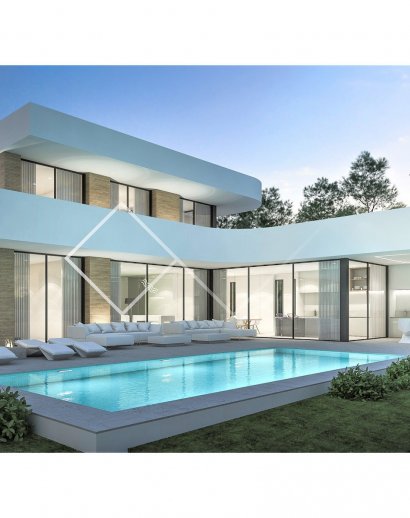 Project for modern design villa walking distance to Moraira