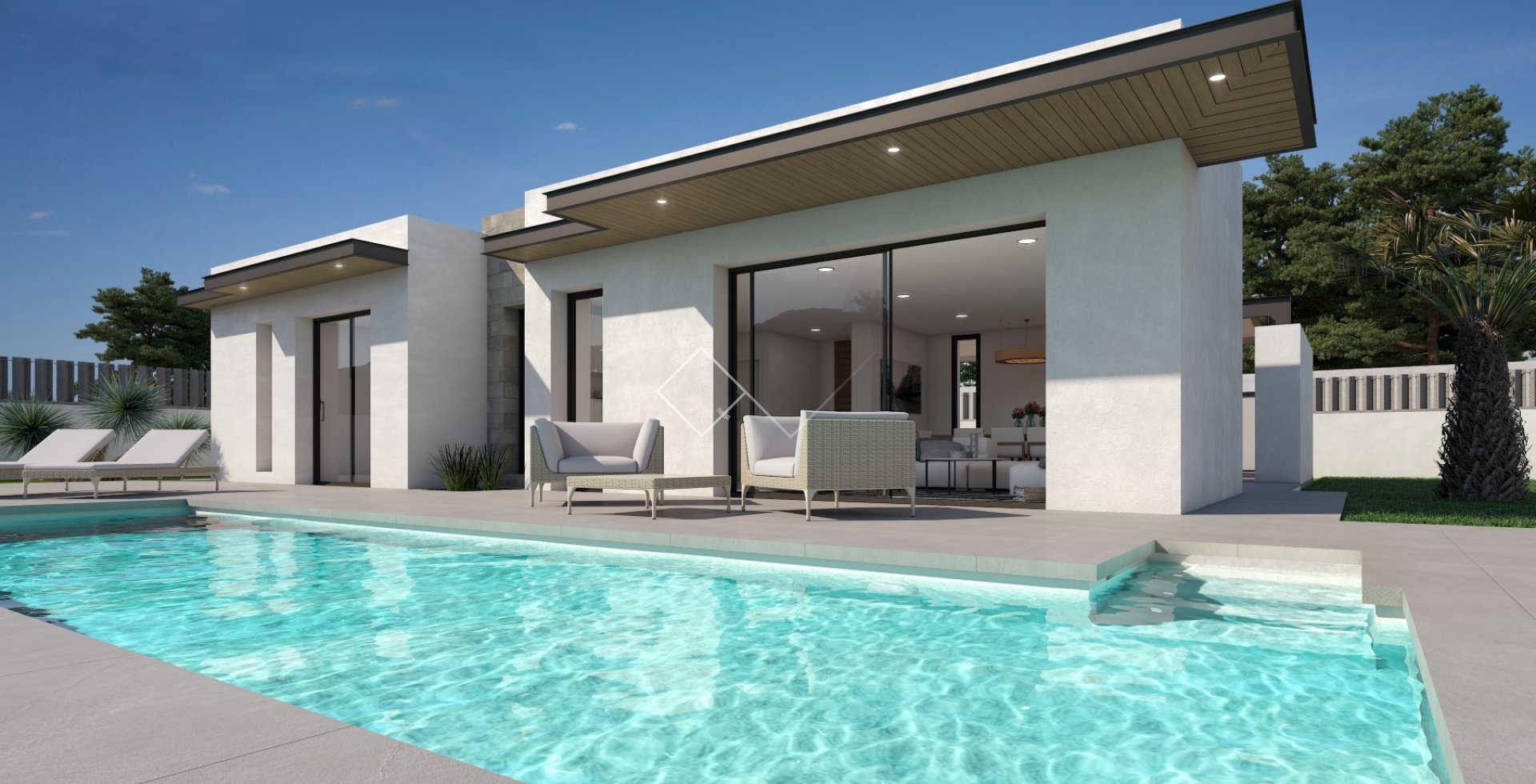 -villa zwembad Nieuwbouw te koop : moderne villa met zwembad dichtbij Pedreguer