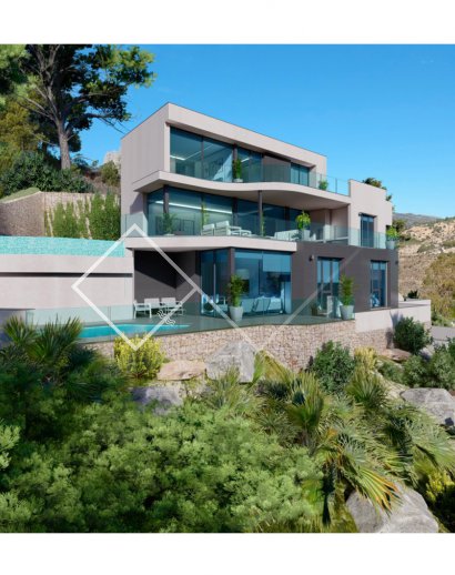 Luxurious modern villa with 2 pools in Maryvilla, Calpe