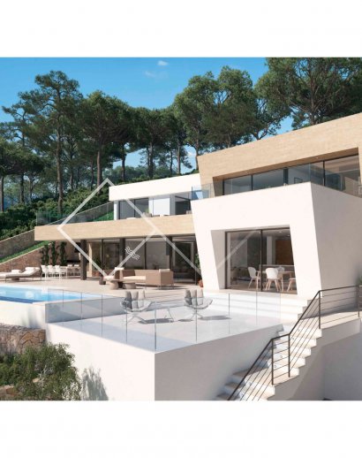 Modernes Design - Neubau Javea, Cap Marti mit Meerblick