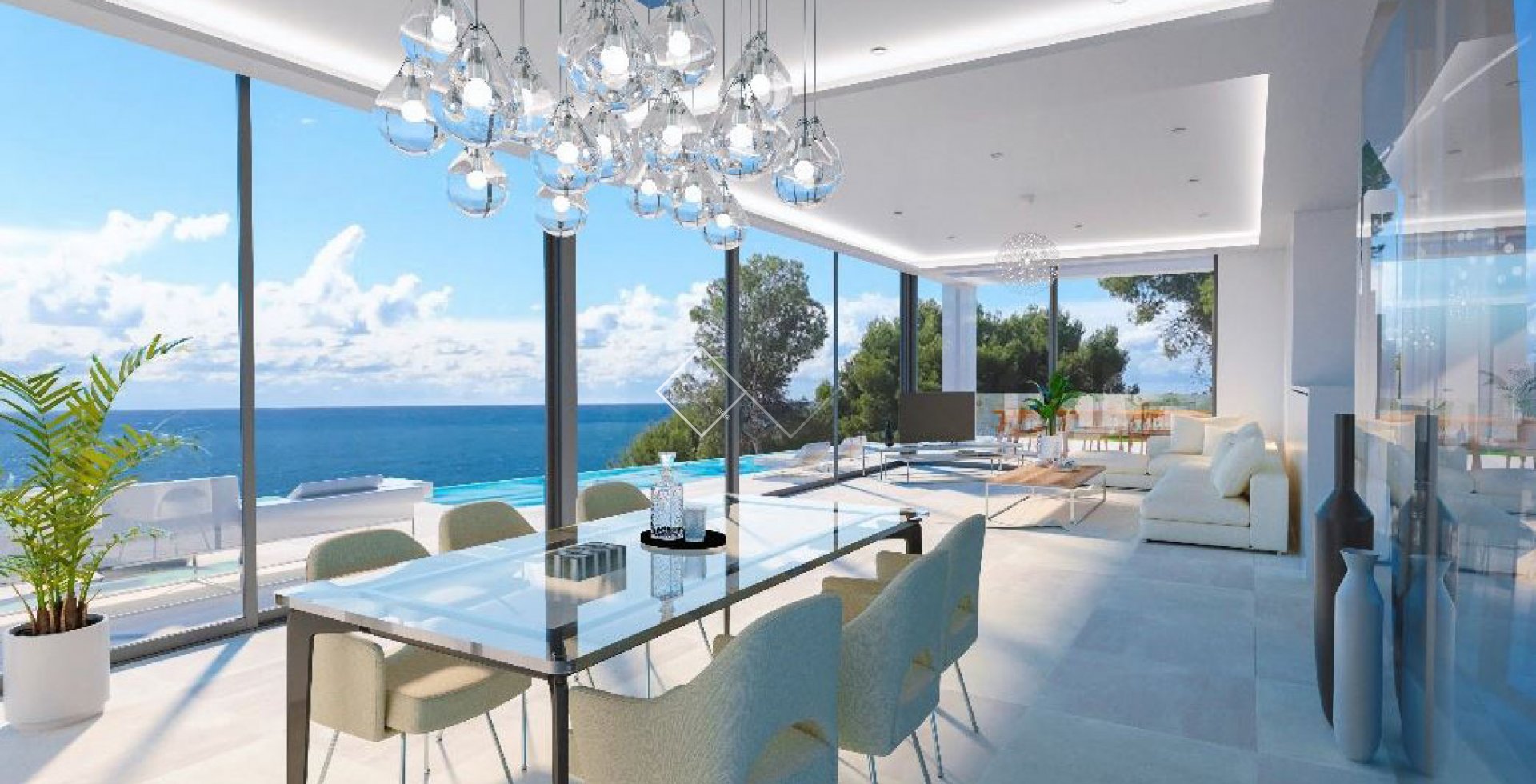 vue sur la mer - Superbe villa neuve à vendre à Benissa