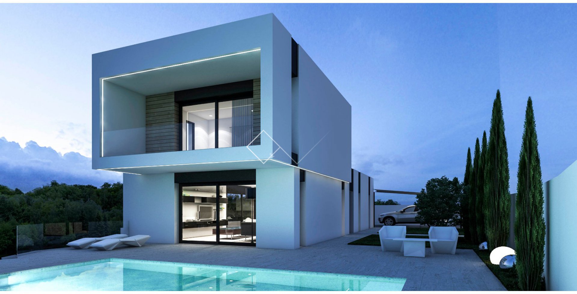 modern - Neubau Benissa: Villa 400m vom Strand