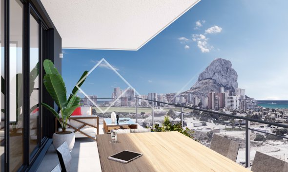 Ausblick peñon d´Ifach - Neue Wohnungen mit Meerblick in Calpe zu verkaufen