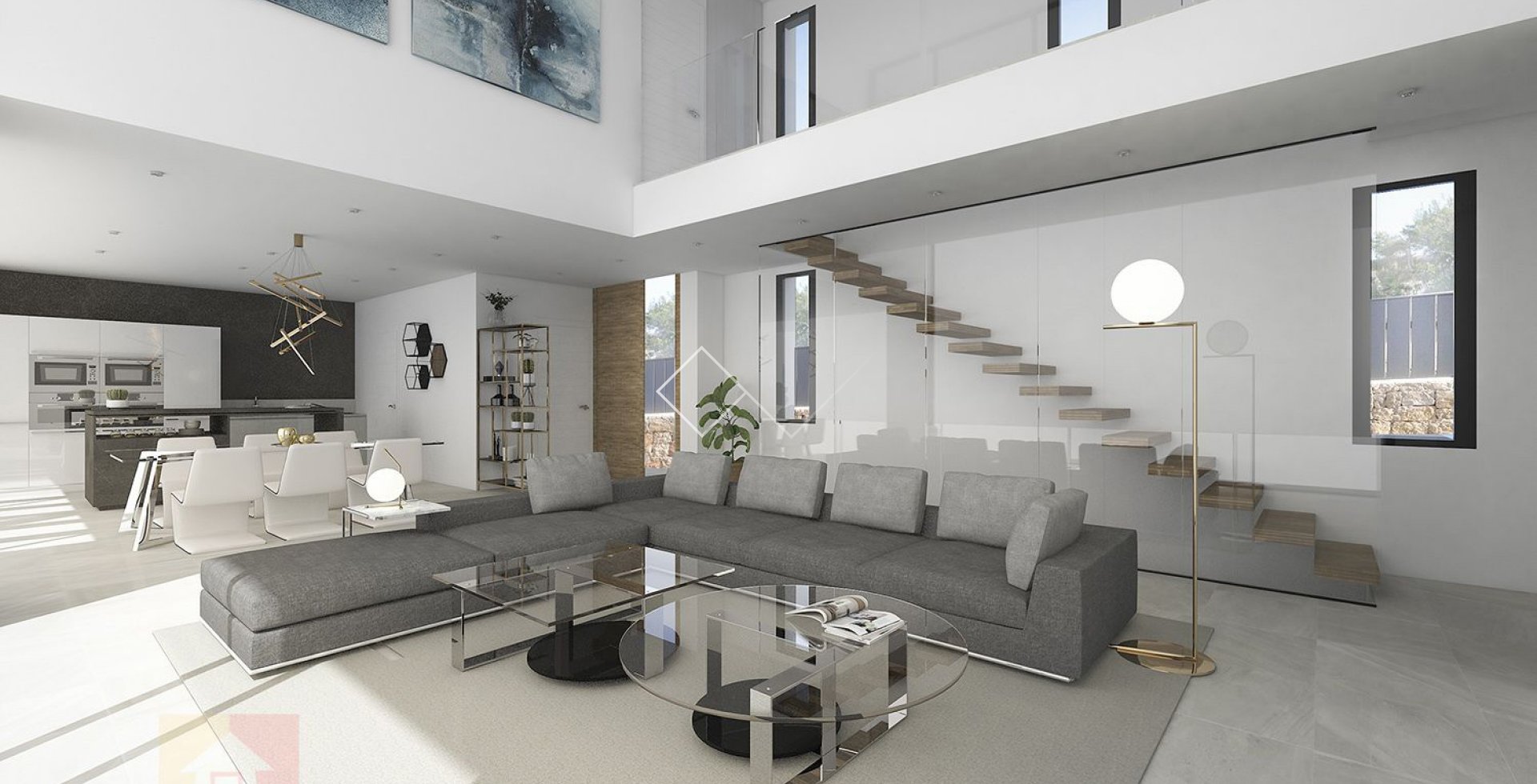 interieur - Moderne design villa te koop in Solpark, Moraira