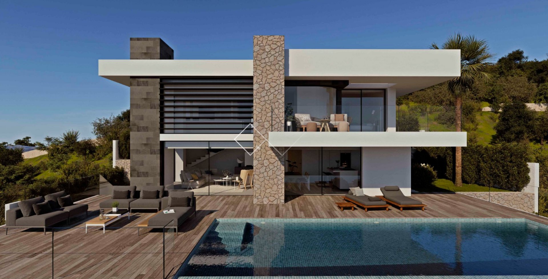 piscina - Villa moderna en venta en Cumbre del Sol, Benitachell