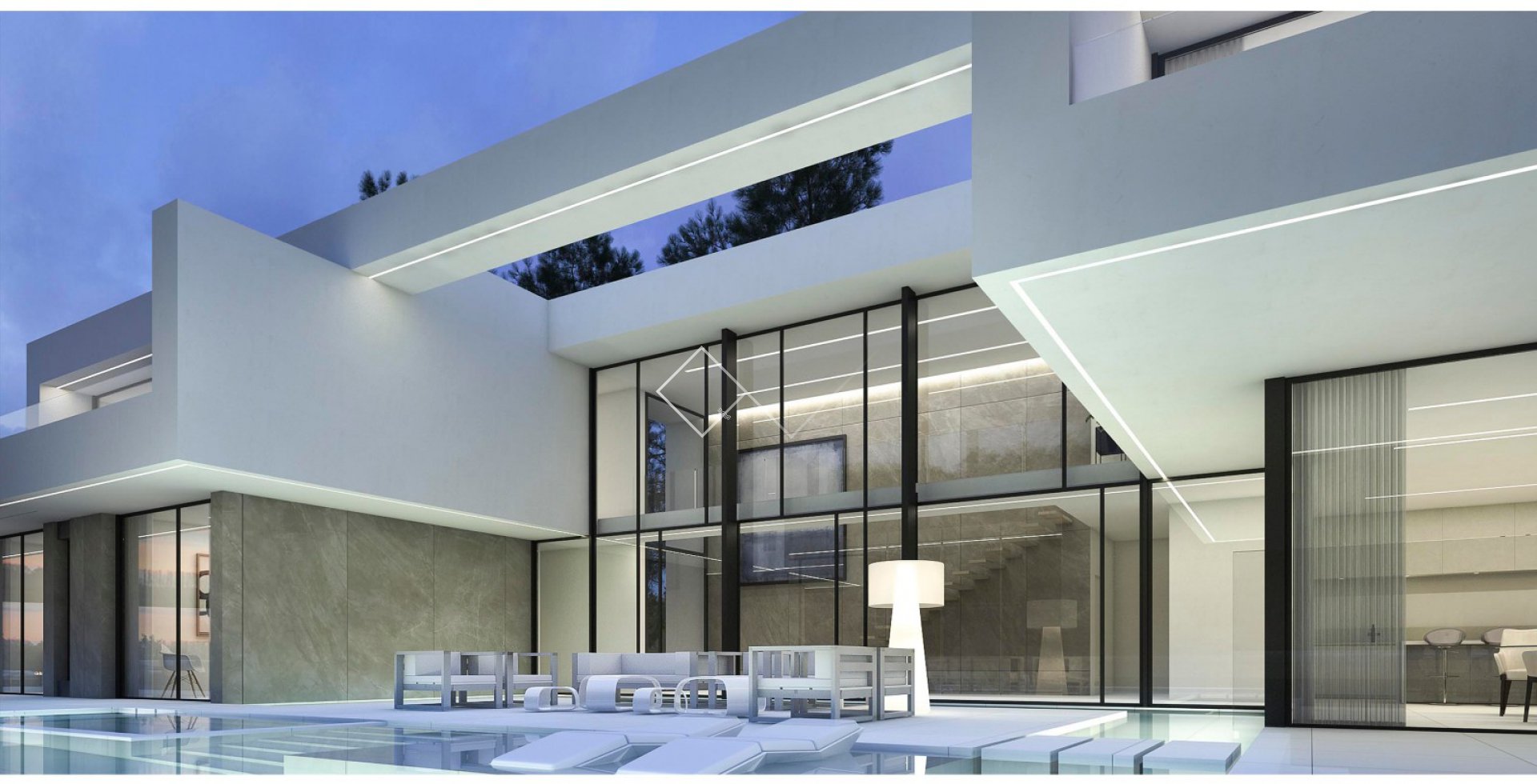 Villa de diseño de nueva construcción en una enorme parcela en Benimeit, Moraira