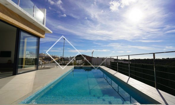 private pool - New build villa for sale in Finestrat