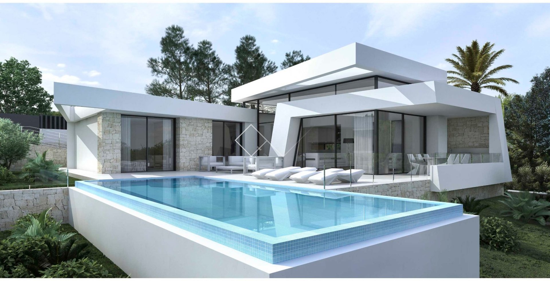 diseño moderno - Villa de nueva construcción de alta calidad con vistas al mar en Los Molinos, Benitachell