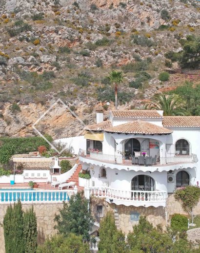 ligging - Prachtige villa met fantastisch zeezicht te koop, El Portet, Moraira