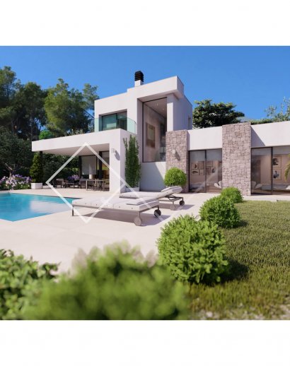 zeitgenössische Luxusvilla - Stilvolle moderne Villa, 500m vom Strand, in Benissa