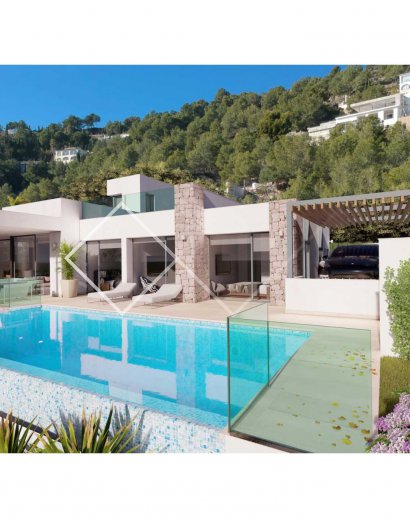 huis zwembad - Project: moderne villa met prachtig uitzicht op zee, Benissa