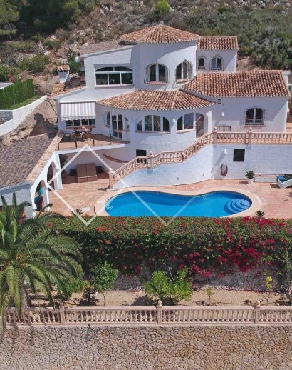 villa piscina - Villa Mediterránea vistas al mar El Portet Moraira