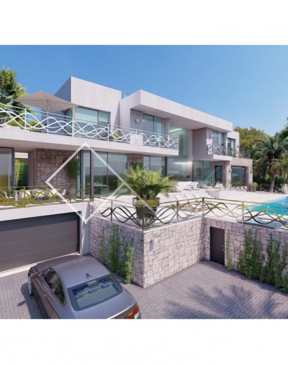 propriété - Impressionnante nouvelle villa de première ligne avec vue spectaculaire sur la mer, Calpe