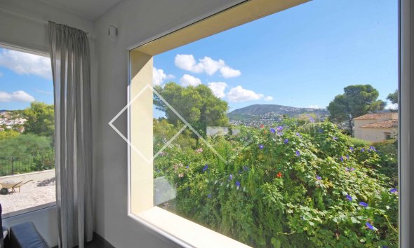 room with view - One level villa for sale in La Sabatera Moraira