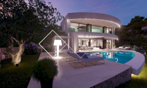 -avond Nieuwbouw: 3 moderne villas met zeezicht in Benimeit, Moraira. Nog 2 te koop!