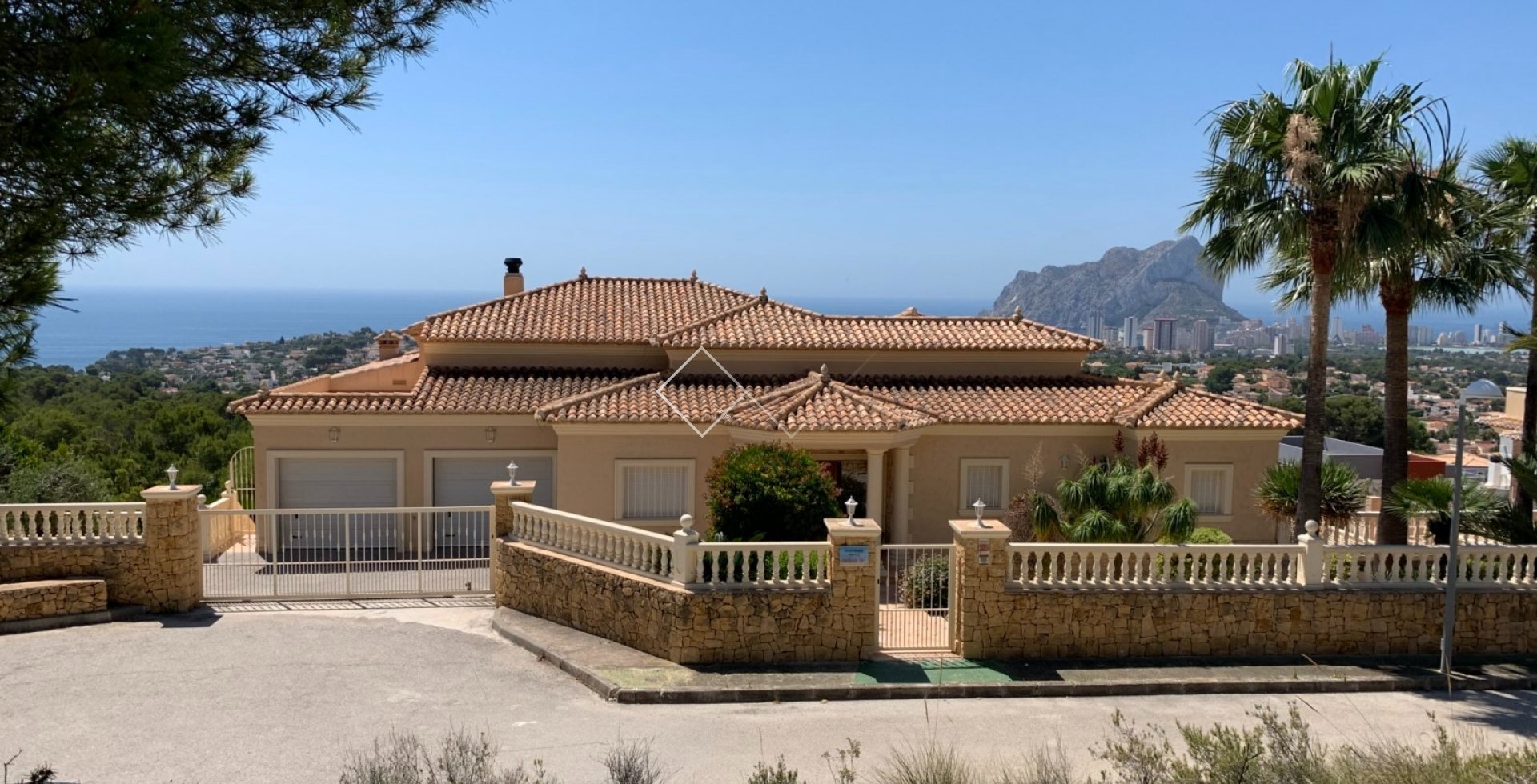 villa uitzicht - Stijlvolle villa met geweldig zeezicht in Gran Sol, Calpe