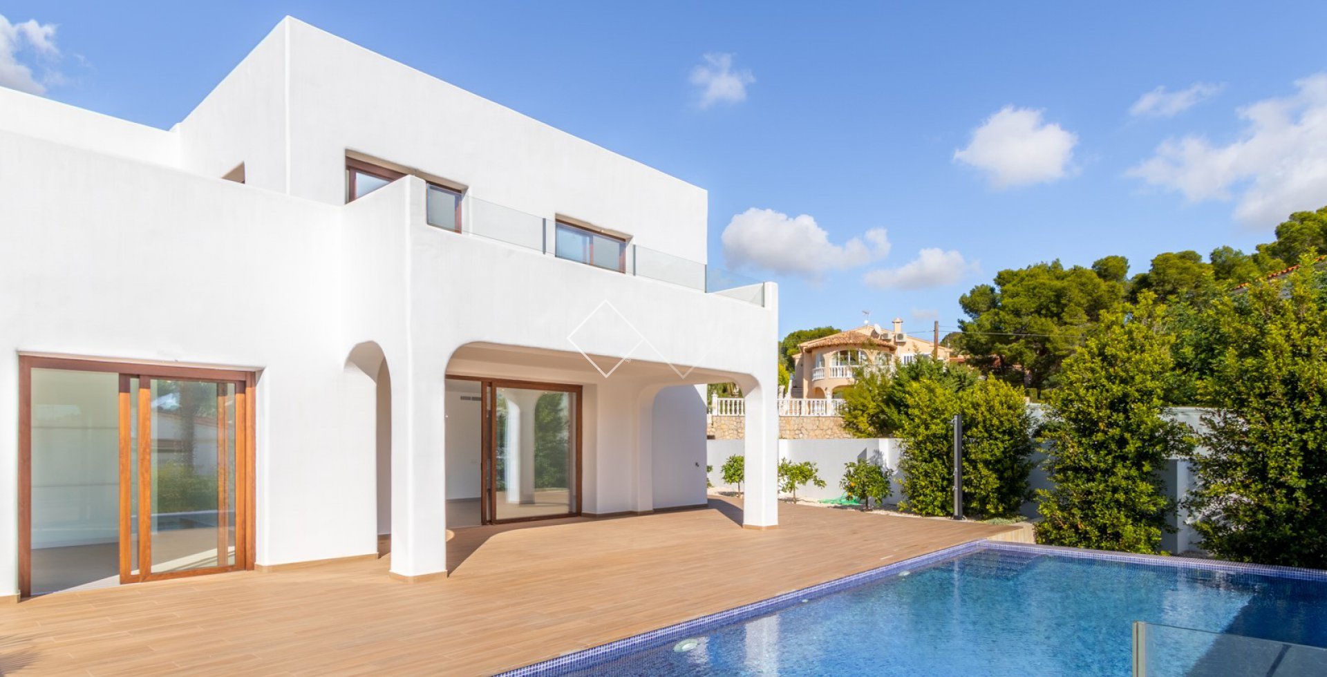 piscine terrasse villa - Villa méditerranéenne de style Ibiza à Carrio, Calpe