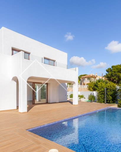 Pool Terrasse Villa - Villa im mediterranen Ibiza-Stil in Carrio, Calpe