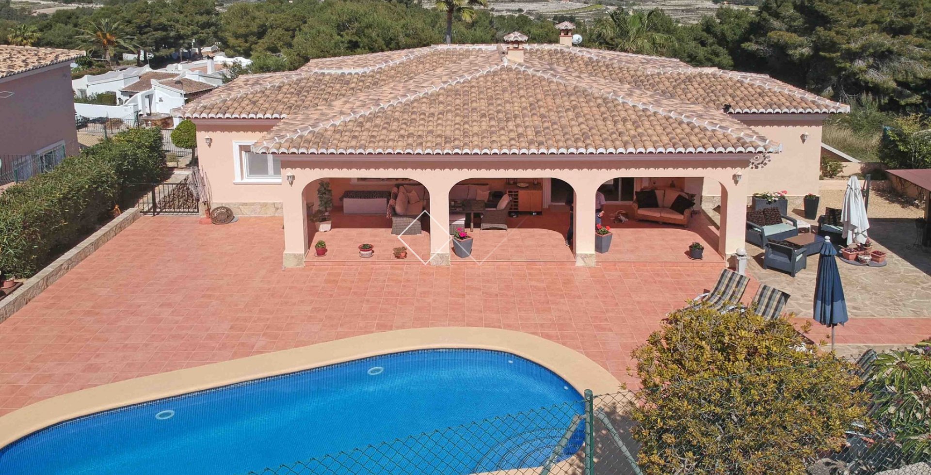 Villa avec piscine - Moraira - vue sur la montagne