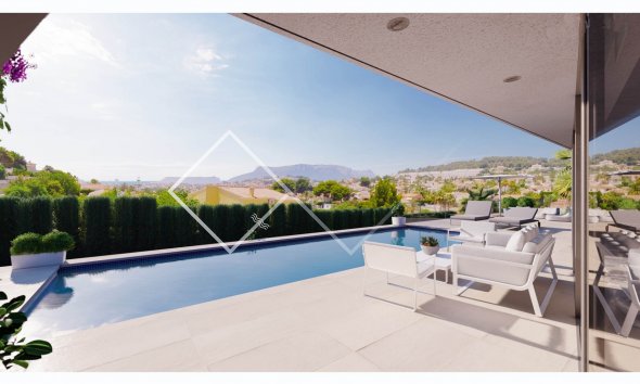 open views - Project for new modern design villa in Gran Sol, Calpe