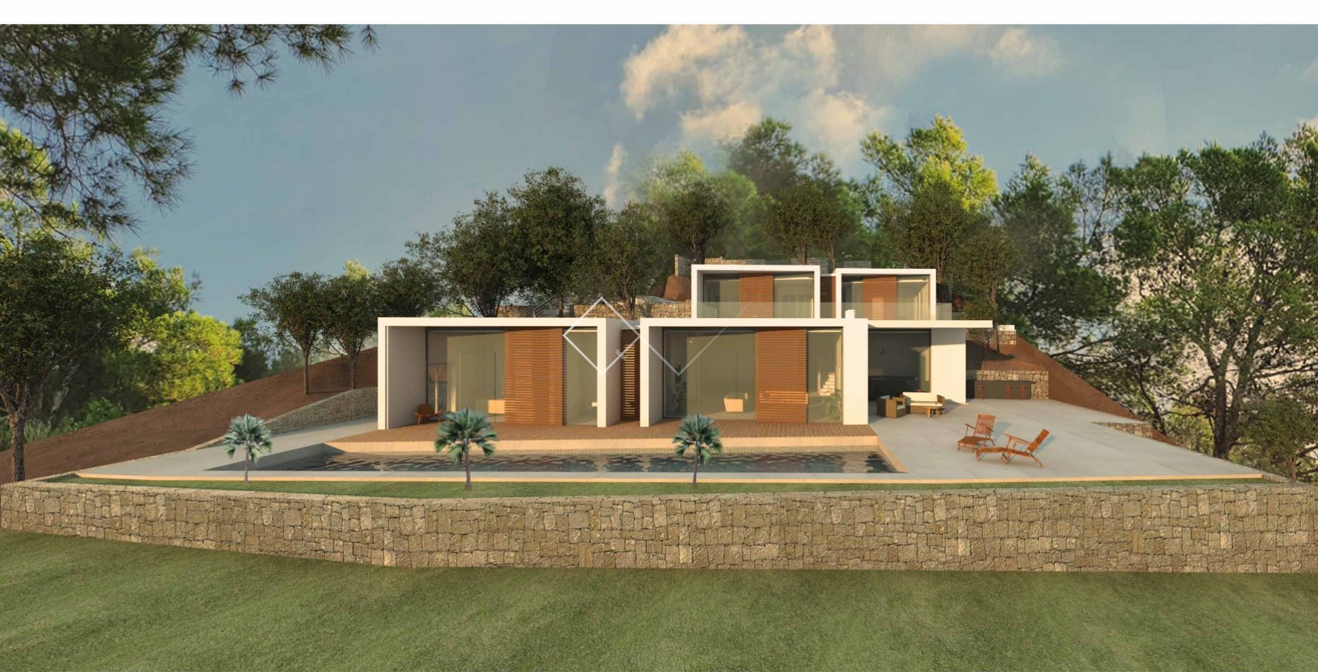 Project - First line golf villa for sale in Altea