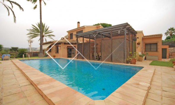 Pool - Mediterrane Villa  in Pla del Mar, Moraira; 150m vom Zentrum
