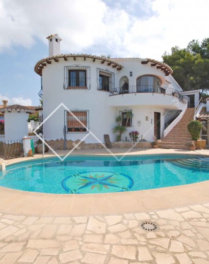 Villa con vistas al mar en venta en Paichi, Moraira