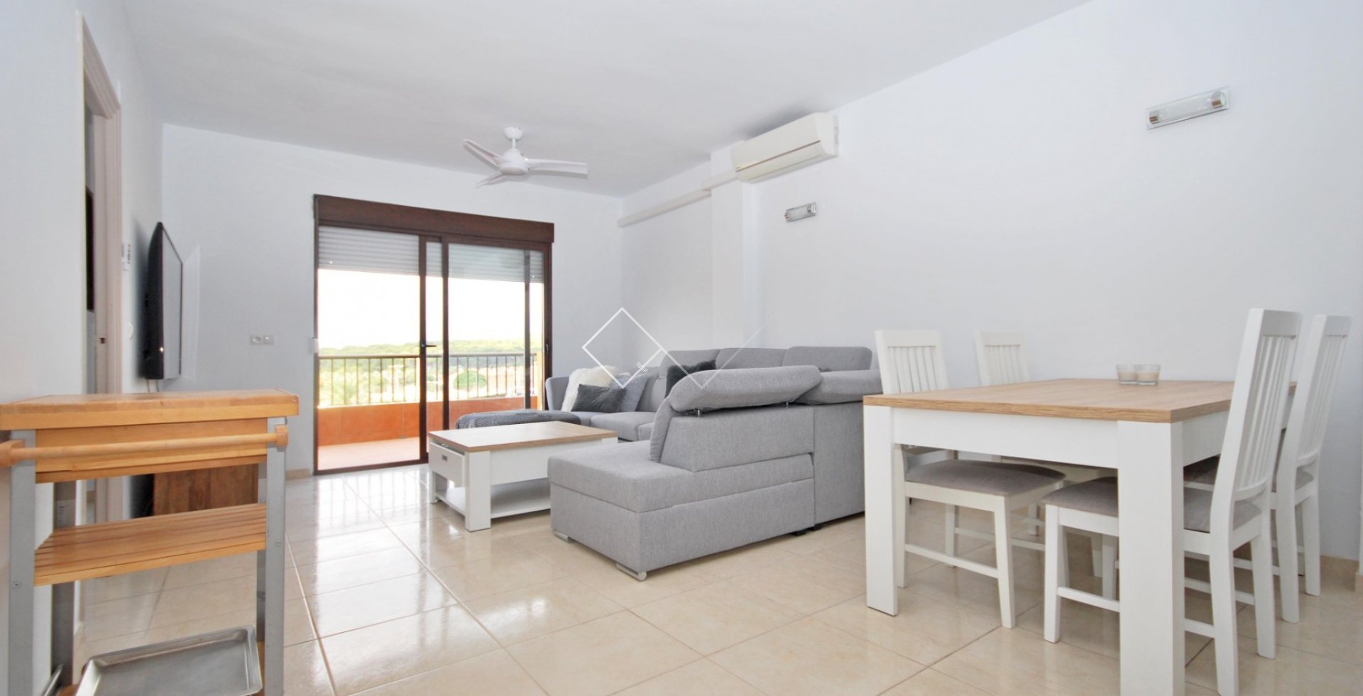 Wohnzimmer - Wohnung mit Meerblick zu verkaufen in Moraira Zentrum 