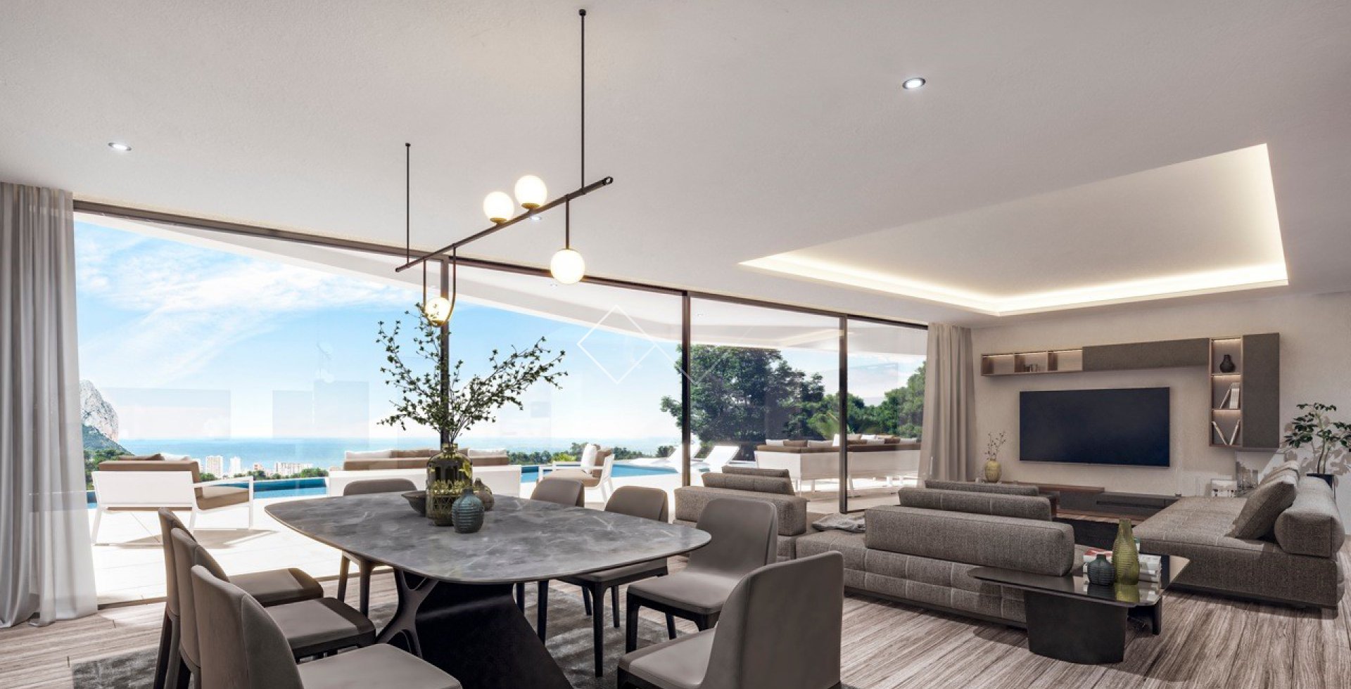 zeezicht - ​Verbluffend mooie design villa met geweldig zeezicht in Benissa Costa