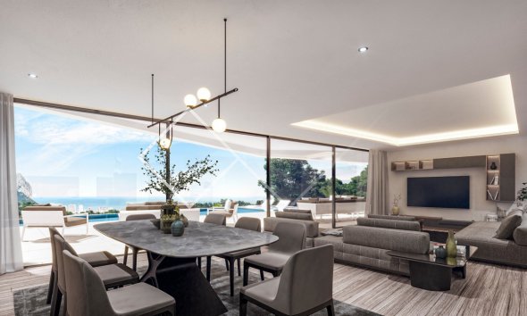 sea views - Stunning design villa with great sea views in Benissa 